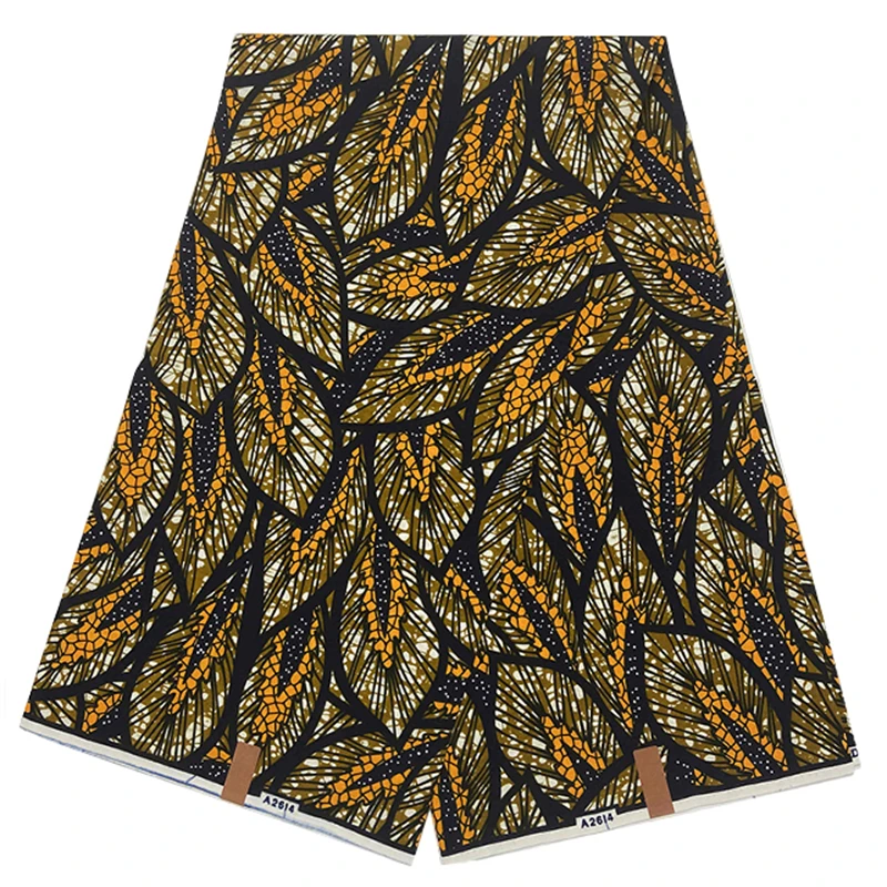 

Newest Ankara African Real Wax Fabrics Nigerian Batik Print Fabric 100% Cotton Ghana Wax Style Fabrics 6 Yards For Patchwork