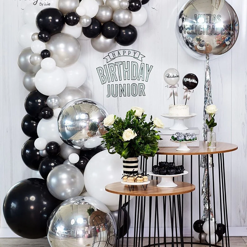 12 дюймов черные вечерние клипсы для воздушных шаров Decoracao Aniversario украшения Anniversaire