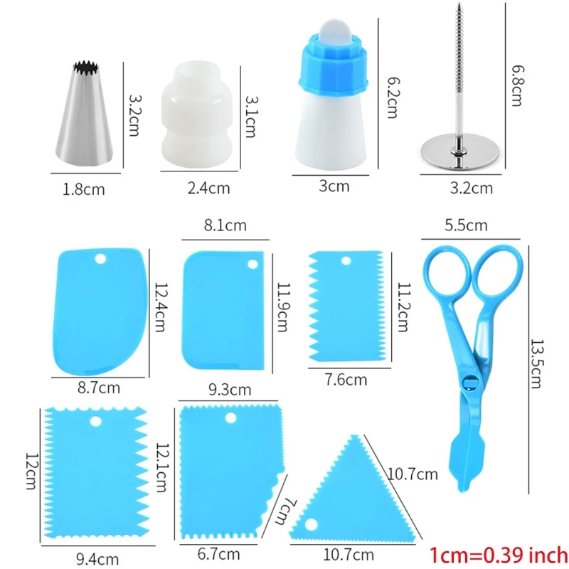 

Stainless Steel Decorating Mouth Sets 55-piece Cream Cakes Decorations Baking Sets Baking Tools