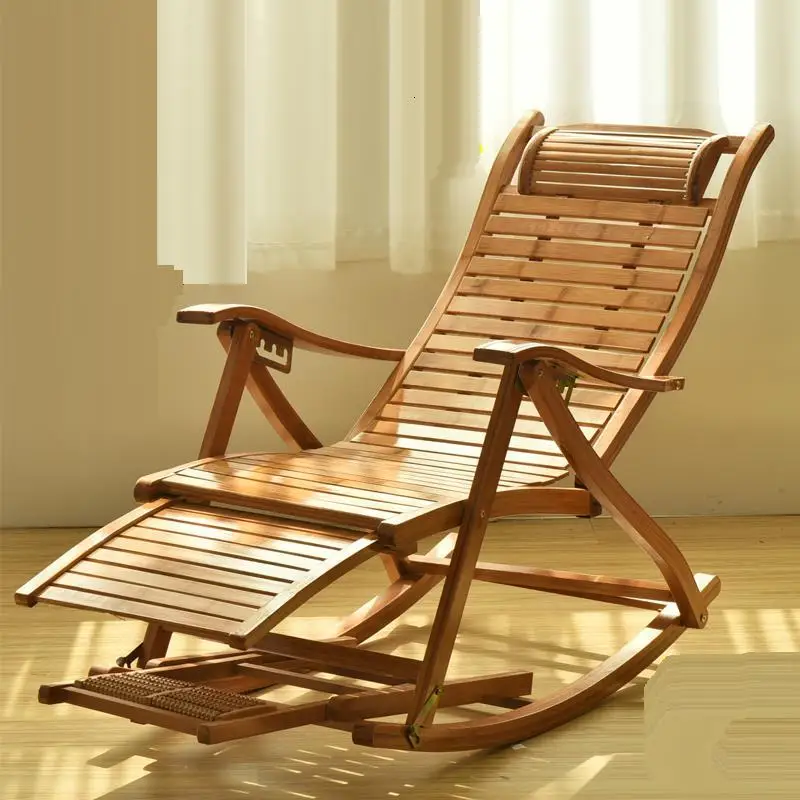 

Kanapa Daybed Abatible Arm Rocking Fauteuil Salon Bamboo Folding Bed Cama Plegable Sillones Moderno Para Sala Recliner Chair