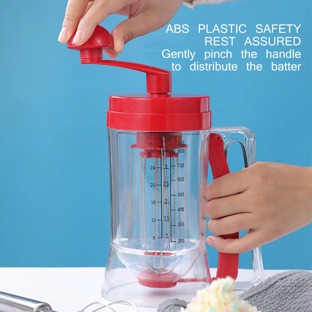 Ручной смеситель компонентов машина для приготовления Блинов 800 мл кекс Воронка