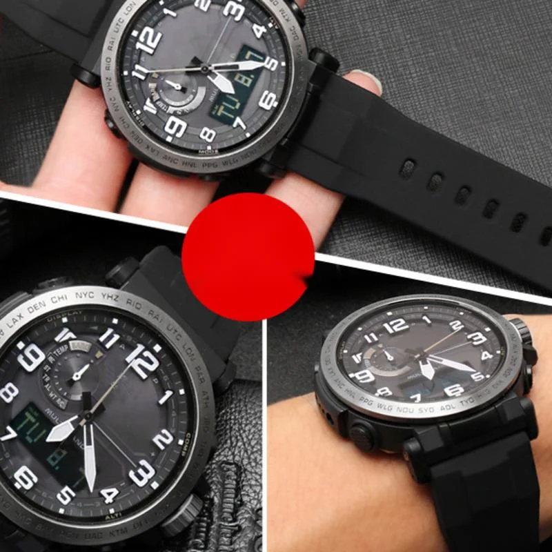 Сменный резиновый ремешок на запястье для объектива с оптическими зумом Casio PRG-650