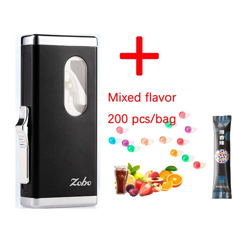 

Бренд ZOBO, металлическая коробка для сигарет с капсуловыми бусинами, портативная сигарета, вкус мяты, фруктов, арбуза