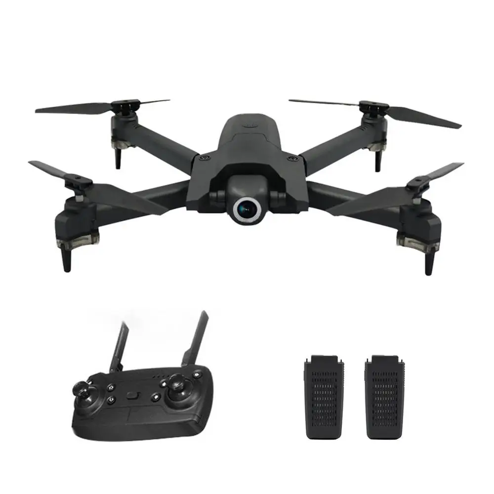 GW106 Foldable RC Drone With 4K HD Camera FPV Long Flight Time Headless Mode RC Helicopter Aircraft Remote Control Toys - Цвет: 2 Battery