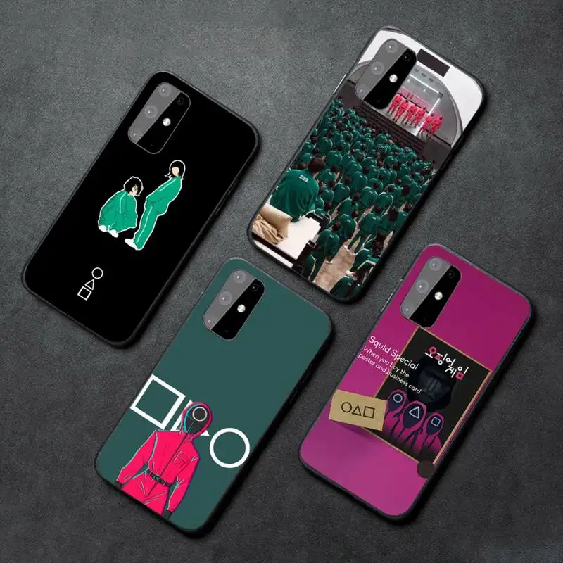 

Squid Game Phone Case For Samsung galaxy S 7 8 9 10 20 edge A 6 10 20 30 50 51 70 note 10 plus