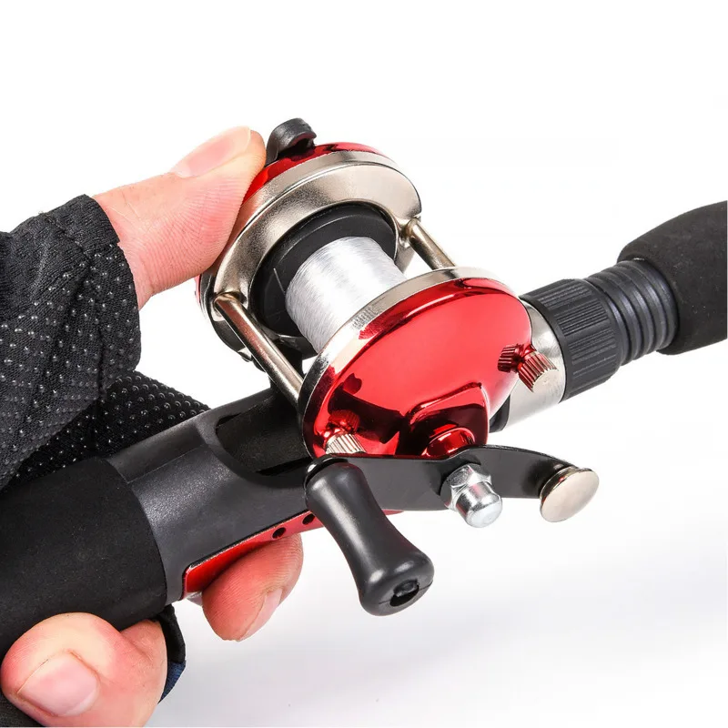 Катушка для заброса приманки правой руки Ультралегкая барабанная катушка