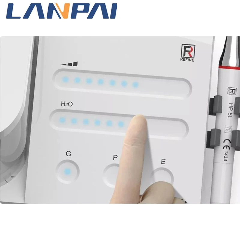Lanpai Dental Ultrasonic Scaler  Multi-Function Scaler for Teeth Maxpiezo 7+ (EMS Adaptation) With Free Work Tips And LED Light