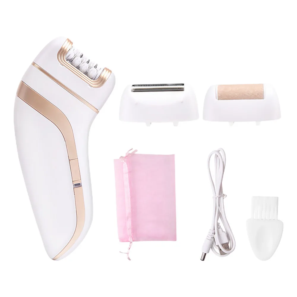 

1 Set 3 in 1 Foot File Rechargeable Foot Care Pedicure Scrubber Hair Shaver