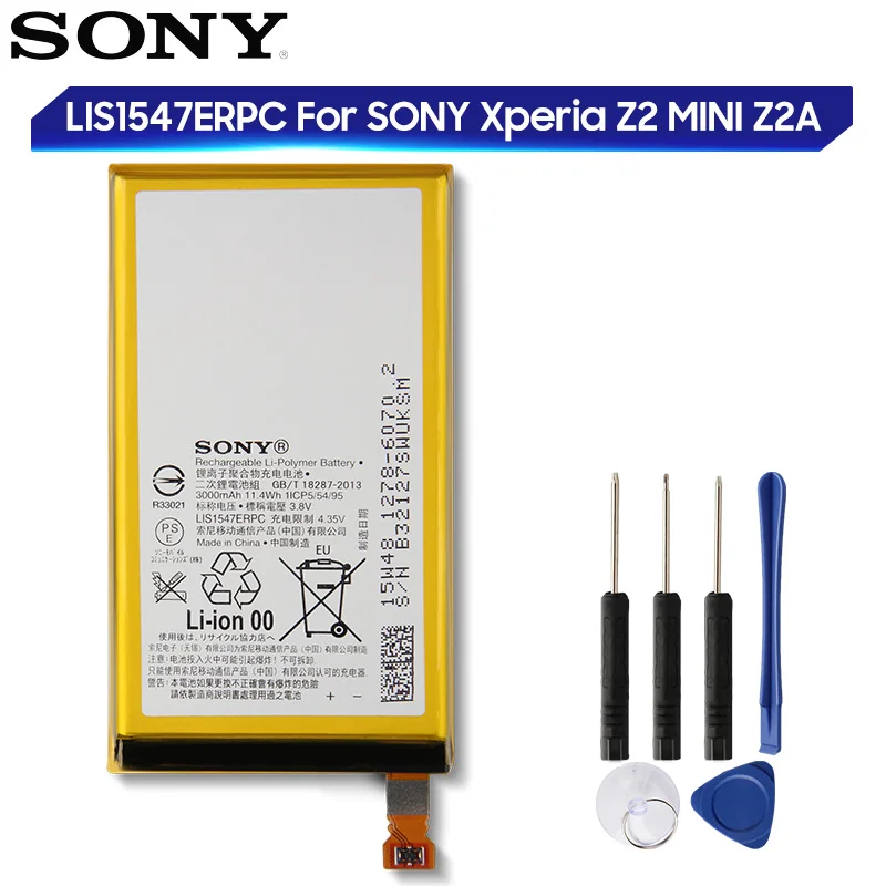 Оригинальный запасной аккумулятор для SONY Xperia Z2 Compact Z2A MINI ZL2 SOL25 D6563 Z2MINI LIS1547ERPC