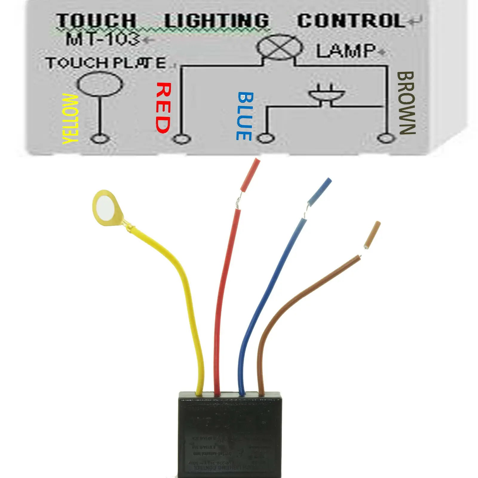 Table light On/off Touch Control Sensor for Dimmer Halogen LED Bulb Lamp Switch | Инструменты