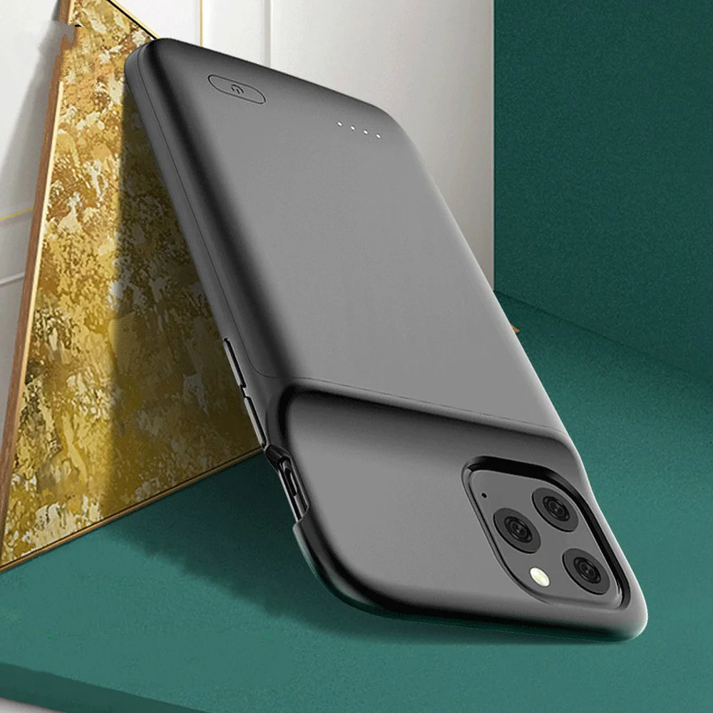 Чехол для аккумулятора для iPhone 11 Pro Max 4800/5000 mAh, зарядное устройство для iPhone 11, внешняя задняя упаковка, чехол для зарядного устройства
