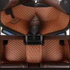 Кожаный Автомобильный напольный коврик на заказ для VW POLO GOLF Passat B6 B8 Touareg Scirocco Caddy Jetta новый ковер Жук автомобильные аксессуары