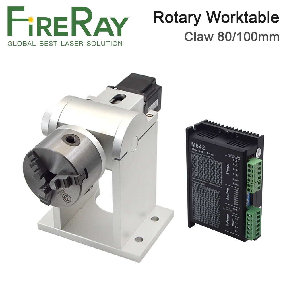 

Патрон роторного рабочего стола FireRay диаметром 80, 100 мм, поворотное гравировальное приспособление для маркировочной машины для оптоволокон...