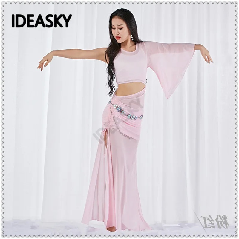 Fashion Adult Women Bellydance Belly Dance Costume Set bra dress undershorts Oriental Practice Wear Dancewear Slim clothing suit |