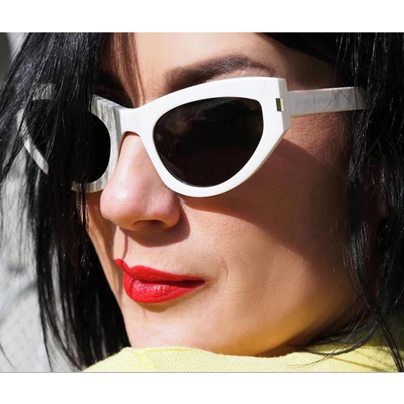 Женские солнцезащитные очки Кошачий глаз винтажные треугольные в стиле Ретро |