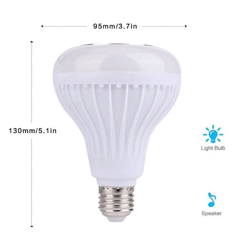 Умная музыкальная светильник почка светодиодная цветная лампочка e27 с динамиком