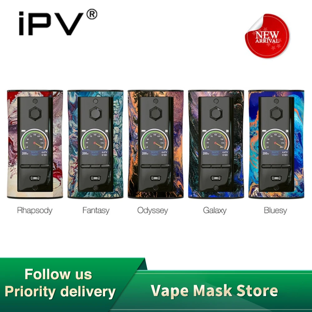 IPV V-IT 200 Вт TC коробка мод wi/YiHi чип и 1,3 дюймовый экран и подходит для двойной батареи 18650 электронная сигарета Vape мод VS Drag 2/Капитан PD1865