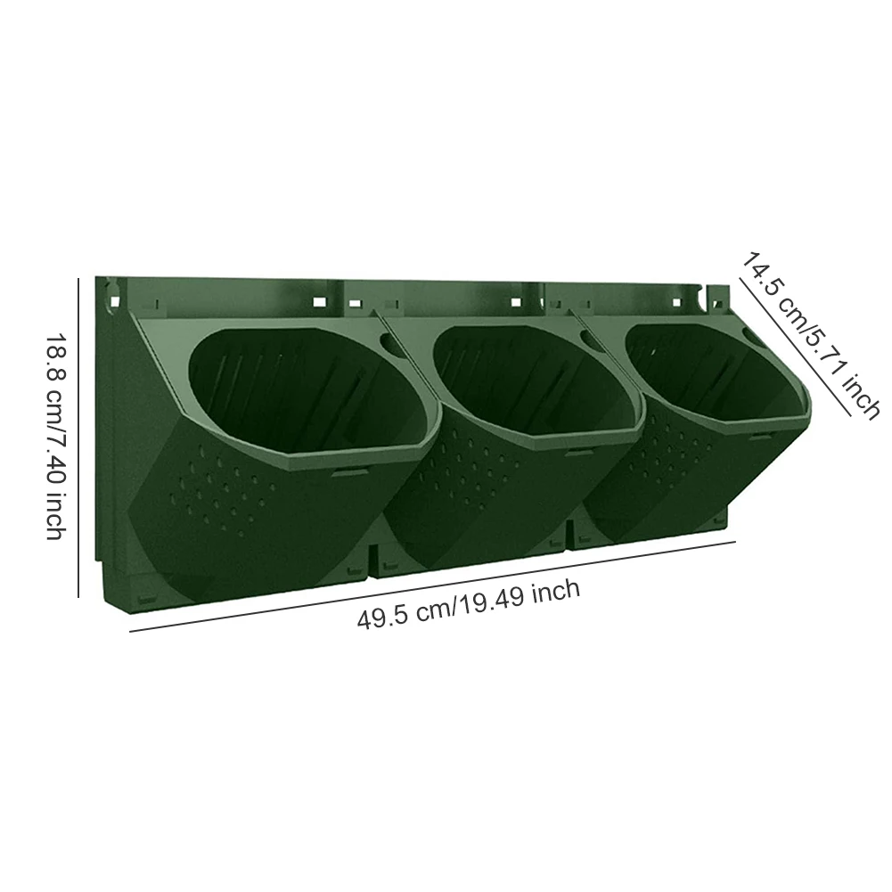 

Wall Hanging Planter Durable Self Watering Vertical Plastic Hanging Plants Garden For Outdoor Decor Decoration Flower Pot 2PCS