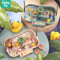 hot montessori toys for kids boys girls educational fishing toy set with light music ducks water bath board game juguetes bebe