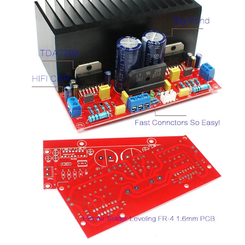 Двухканальный Ac12-32V 2 0 Tda7293 100 + Вт Hifi стерео аудио усилитель | Электроника