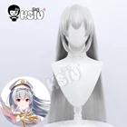Парик для косплея Rui Tendo Idoly Pride Trinityaile, парик для косплея Hsiu, серебристо-серый, длинные волосы + бесплатная Фирменная шапочка для парика