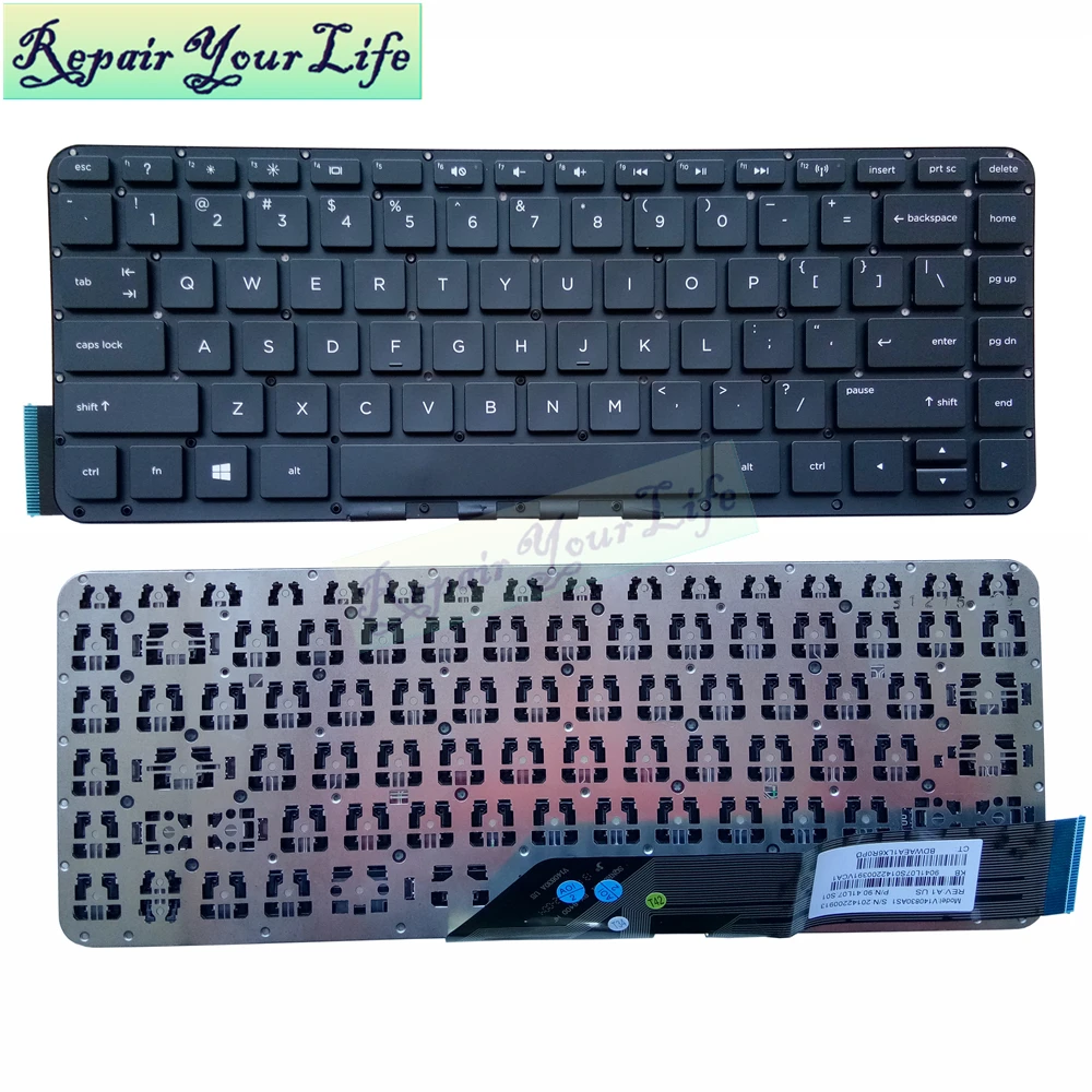 

Клавиатура для ноутбука HP Split X2 13-M 13-P 13-m110dx 13-g110dx 13-m210dx английский черный США 90.41L07.S01 20142200914 внутренняя часть