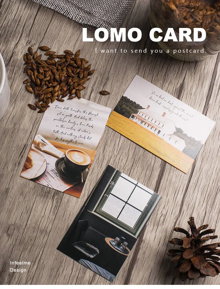 28 листов/набор креативная открытка Lomo Love Time/поздравительная открытка/письмо на день рождения конверт Подарочная открытка