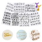 Штампы для печенья буквы для торта сладкие штампы буквы инструменты для украшения помадка тиснение DIY Алфавит резак аксессуары для выпечки