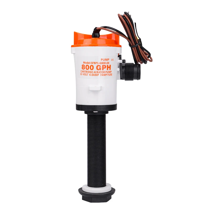 350 600 800 GPH 12 V лодка Livewell аэратор Baitwell аэрационный насос 19 мм Погружной бак для