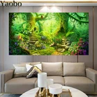 Полная круглая квадратная искусственная леса Сказка Мир пейзаж наборы для вышивки крестиком Мозаика алмазная живопись распродажа