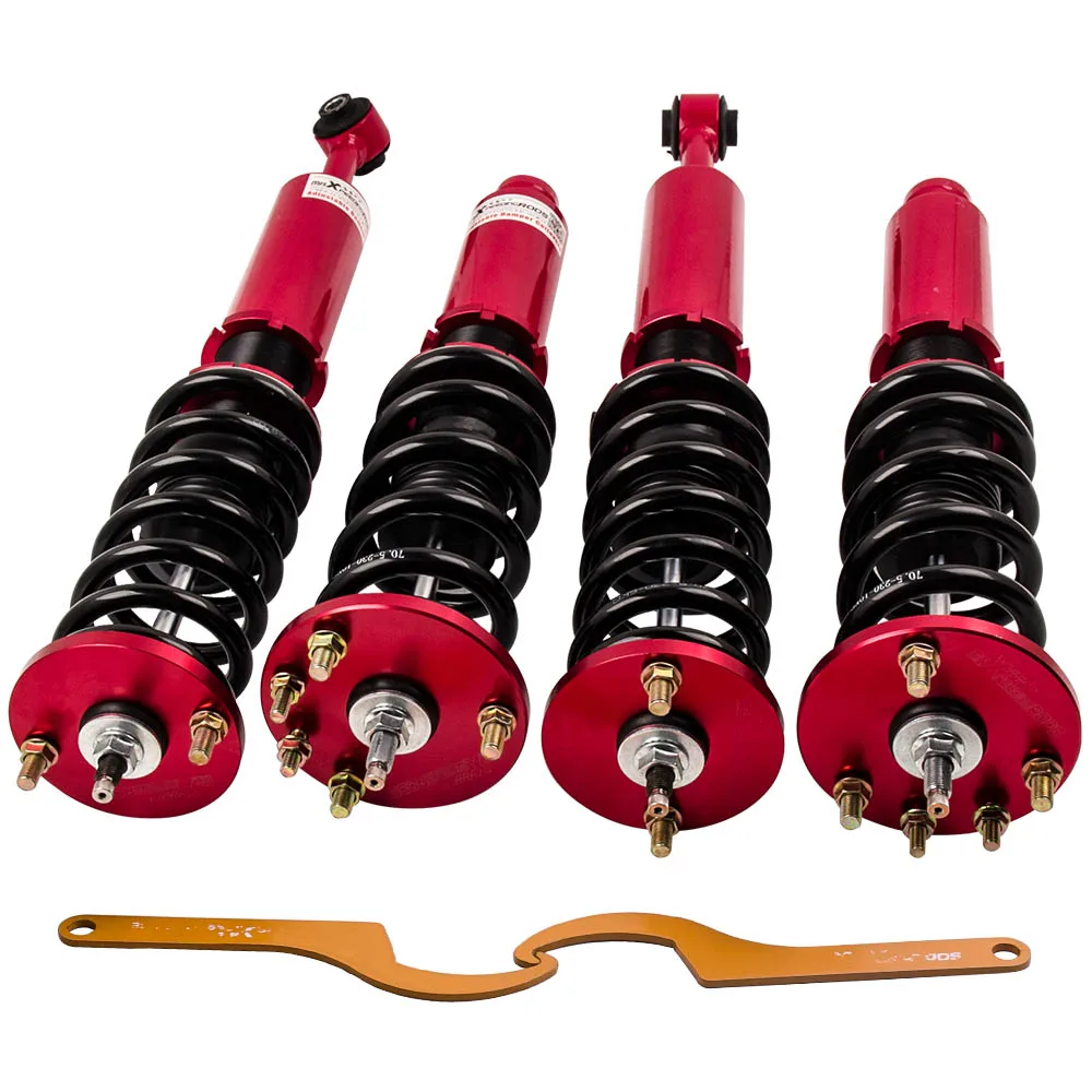 

MAXPEEDINGRODS 4 шт. adj демпфер Регулируемая катушка стойки и пружинный Coilover для Honda Accord Acura 98-02 01-03 CL 99-03 амортизатор