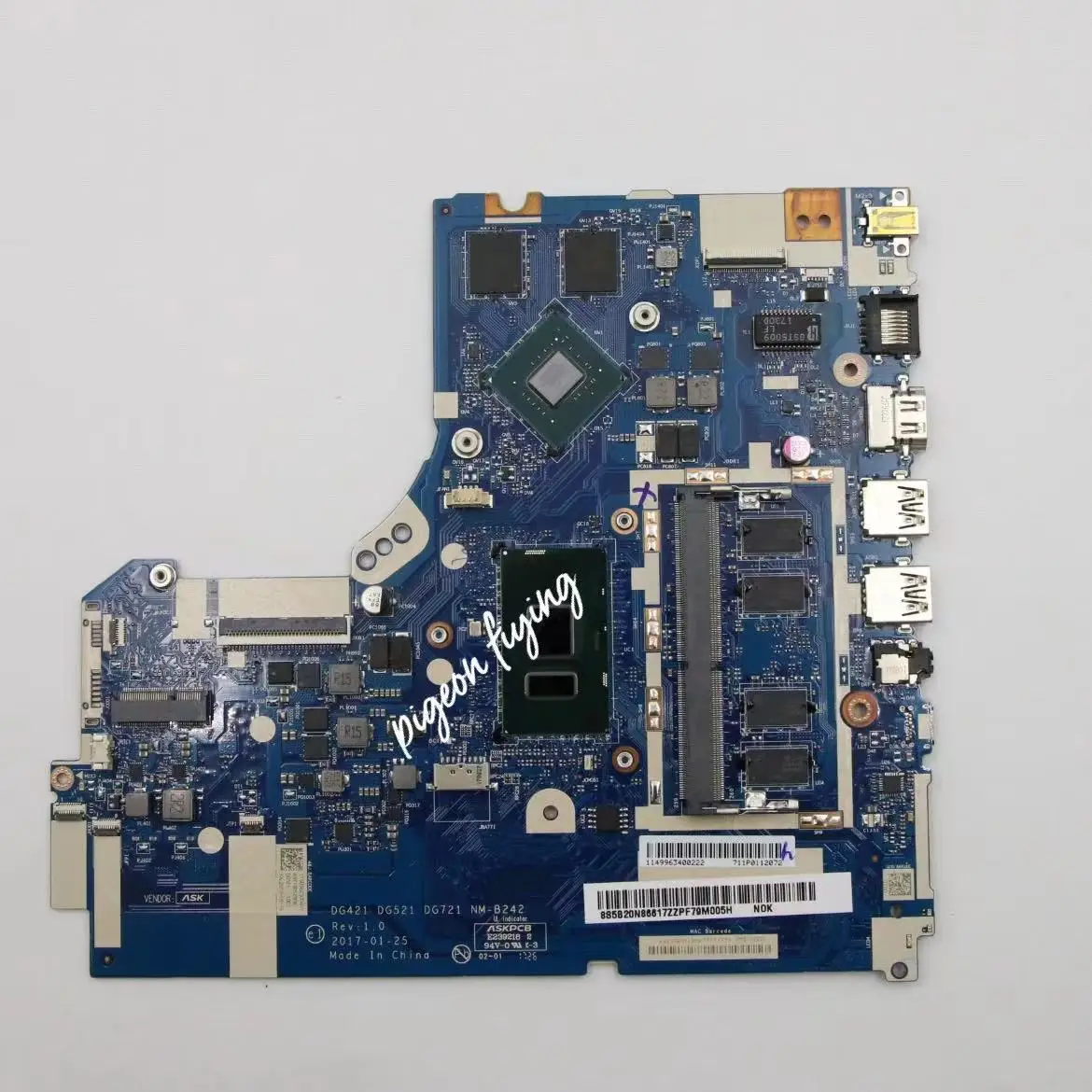 for Lenovo Ideapad V320-17IKB Laptop Motherboard CPU:I5-7200U VGA(2G) RAM:4GB Number NM-B242 FRU 5B20N86617 100% test ok | Компьютеры и