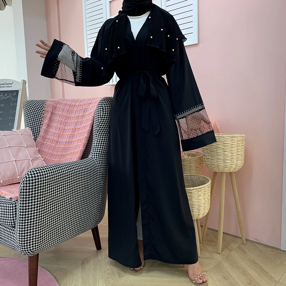 

Дубай абайя кафтан Турция кимоно кардиган хиджаб мусульманское платье Рамадан помощь Мубарек Caftan ислам одежда Абая для женщин халат Ete