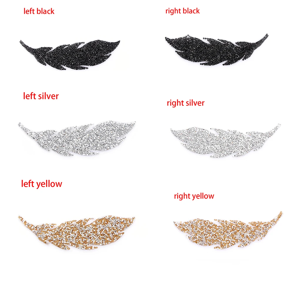 Цветные наклейки AB в виде листьев мотивы термоклейкие для горячей фиксации