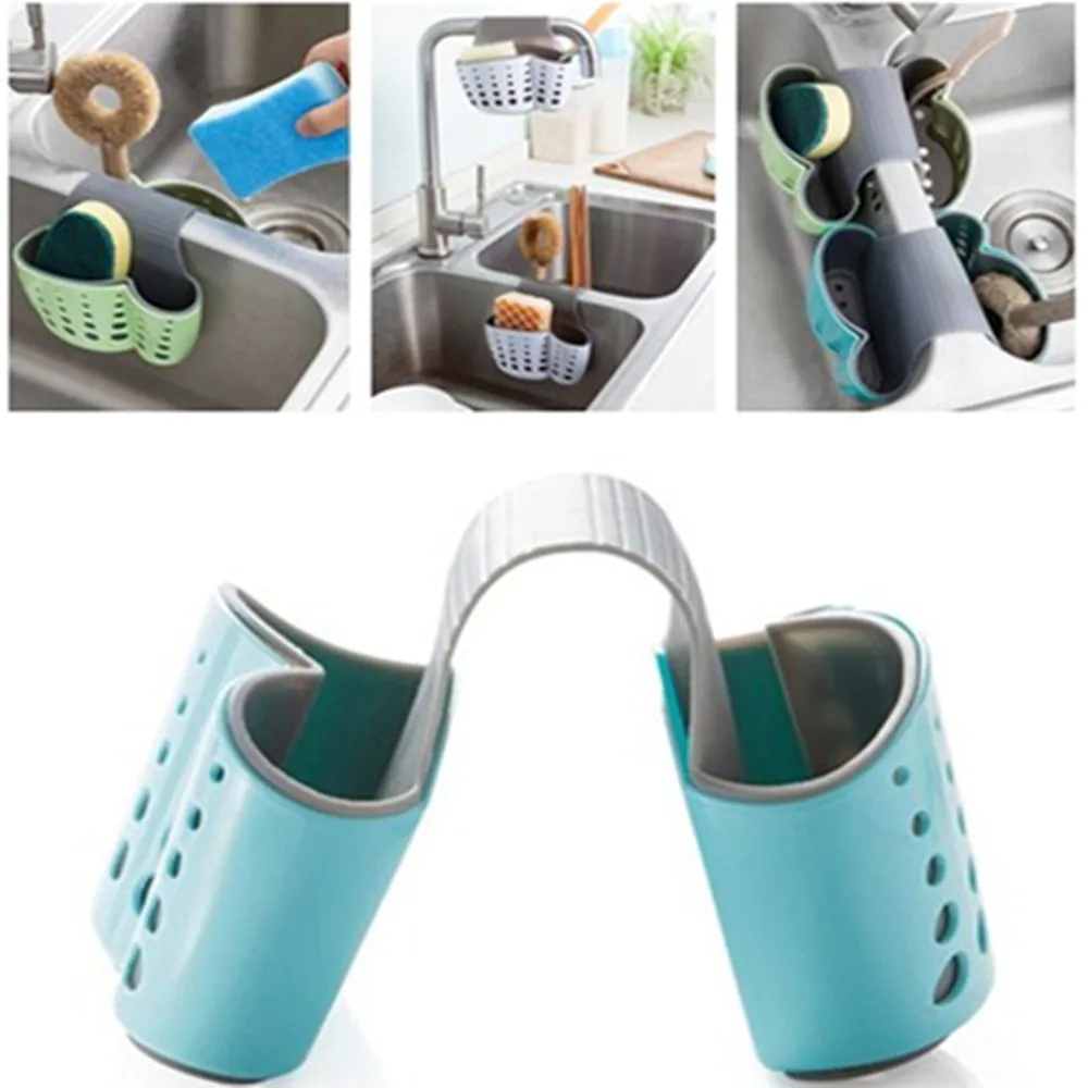

Newest Sink Shelf Soap Sponge Drain Rack Kitchen Organizer Holder Hanging Drainer Double-Sides Portable Kitchen Accessories Wash