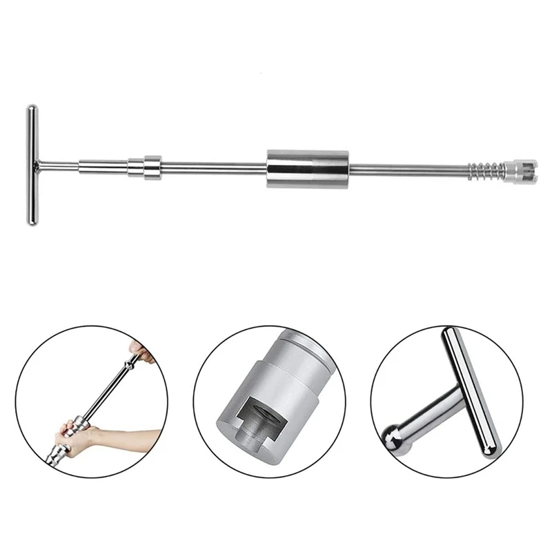 

Car Paintless Dent Repair Puller Kit Adjustable T-Bar Slide Hammer Puller Auto Body Dent Puller with Hot Melt Glue G-Un