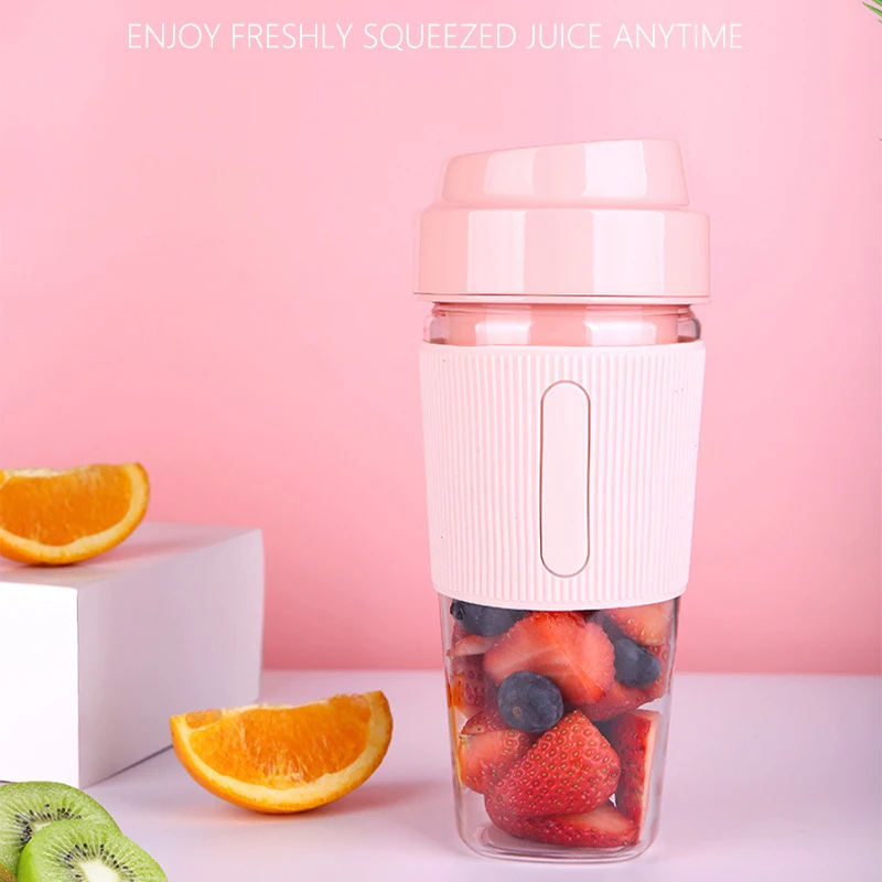 

Portable Mini Electric Juicer USB Rechargeable Handheld Blender Fruit Mixers Fruit Extractors Food Milkshake Juice Maker CF21