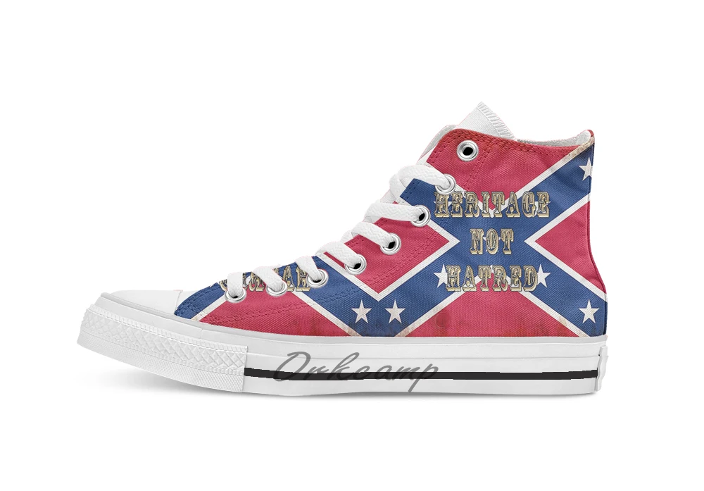 Повседневная дышащая парусиновая обувь с высоким берцем и шнуровкой кроссовки