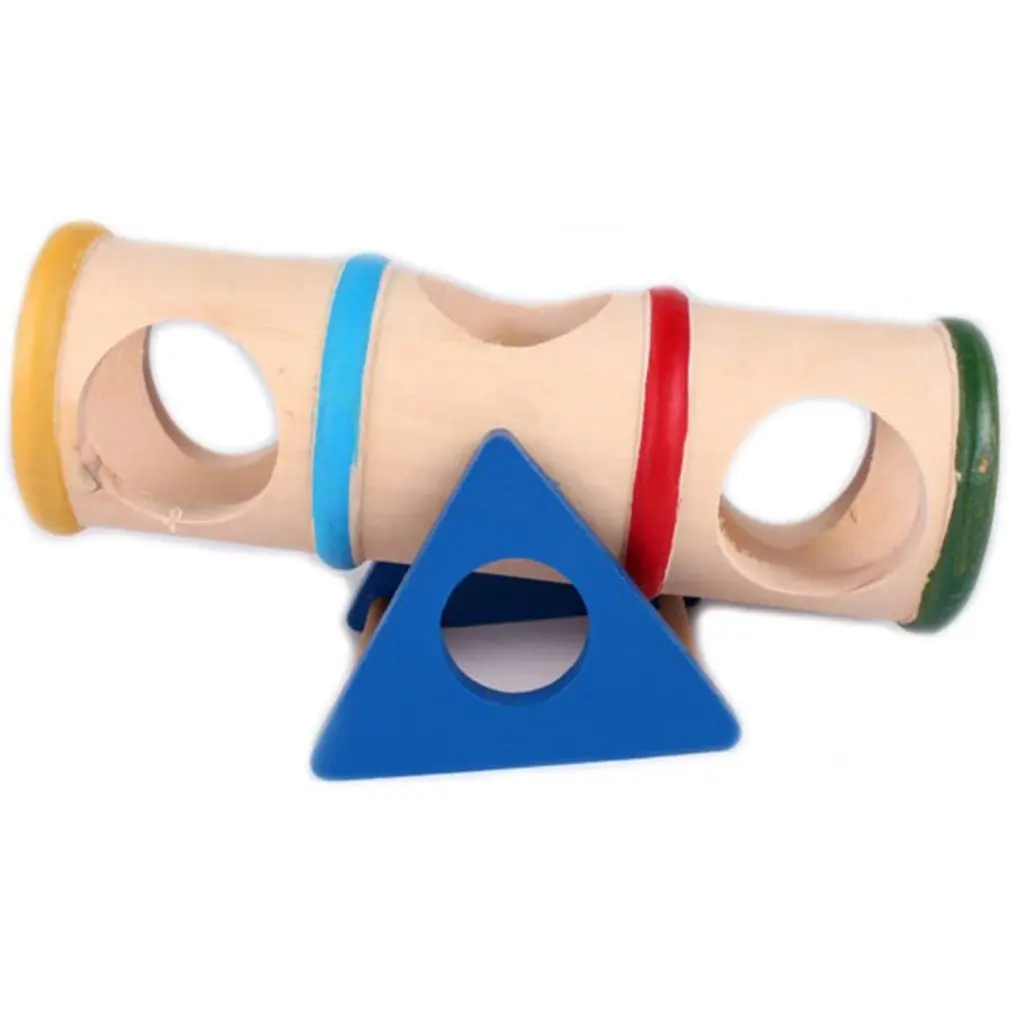 Игровой деревянный поворотный цилиндр для маленьких животных выдвижных