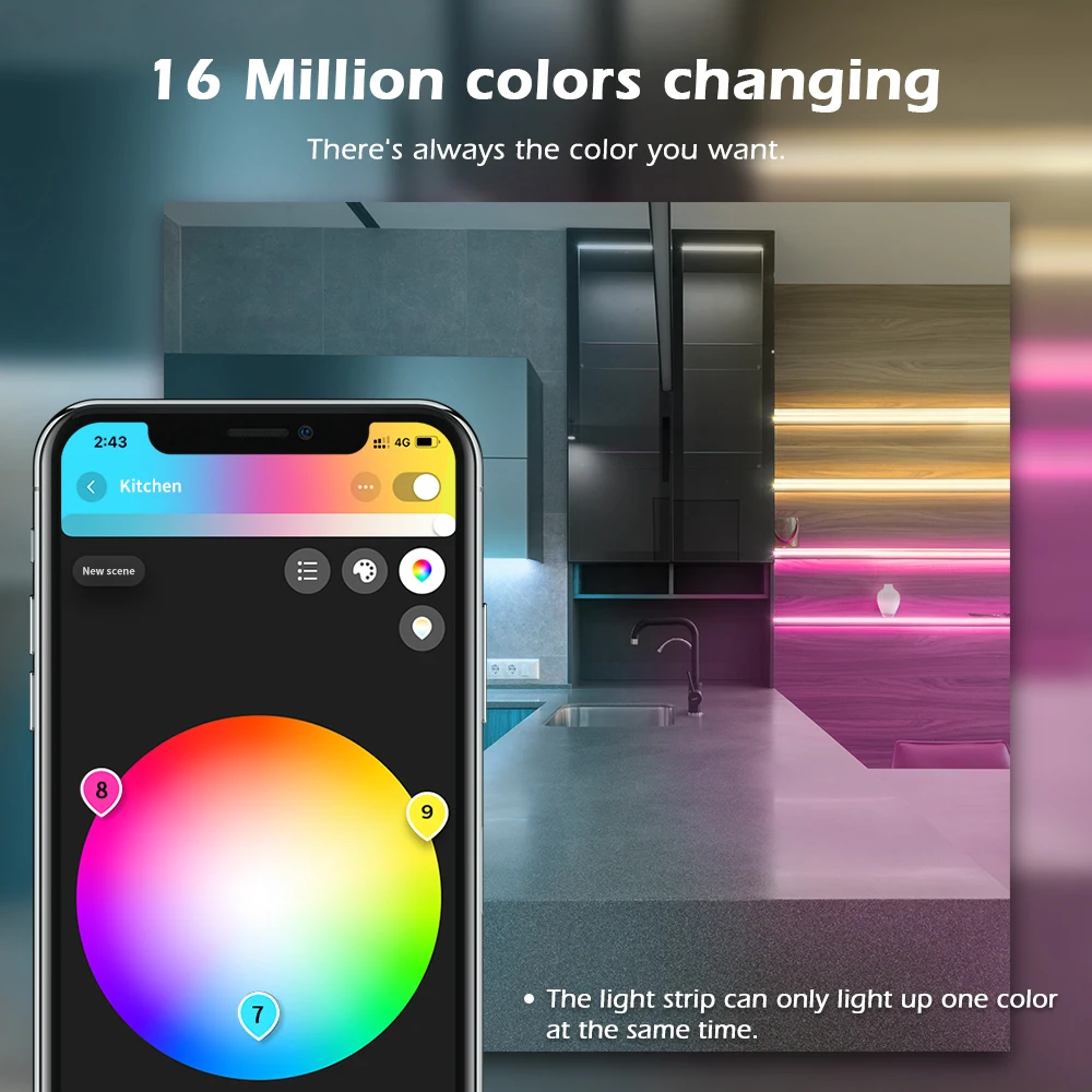Светодиодная лента 5 в 1 RGB/ CCT/диммер | Лампы и освещение