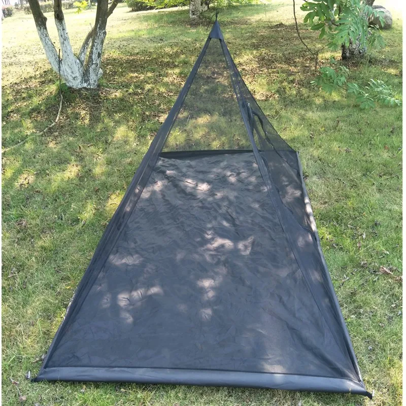 

Outdoor Fishing Triangle Mosquito Net Zipper Door Tent Portable Travel Single Camping Tent Mountaineering Insect-proof Net