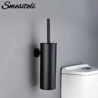 bathroom black toilet brush holder set with trump bar 304 stainless steel wall mounted toilet brushes for cleaning storage