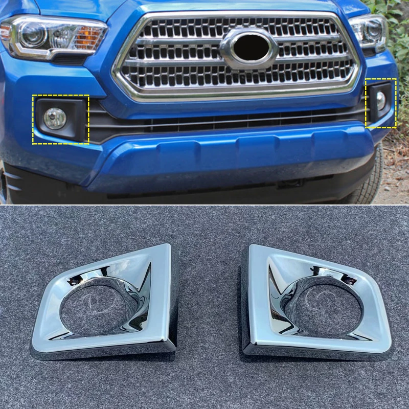 

Аксессуары для стайлинга автомобилей Toyota Tacoma 2015-2017 2018 2019 аксессуары для передней противотуманной фары крышка фар отделка противотумансветильник молдинг украшение защита