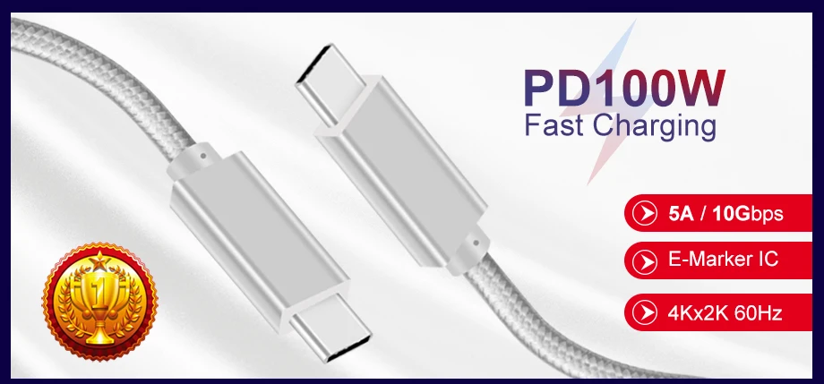 USB C кабель 3 м Быстрая зарядка для USBC usb type C Macbook Pro 2 м QC 3,0 60 Вт 3A USB3.1 Gen1 type C кабель для samsung huawei