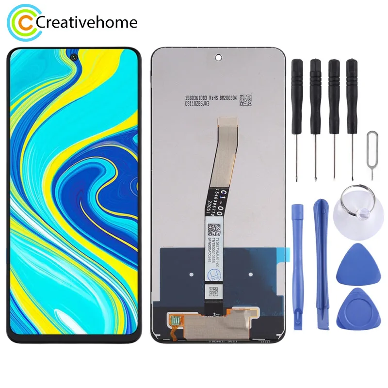 

LCD Screen and Digitizer Full Assembly for Xiaomi Redmi Note 9S / Redmi Note 9 Pro (Black)