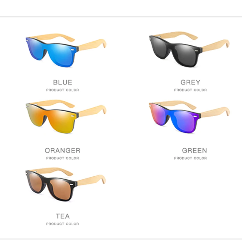 

17 color Wood Sunglasses Men women square bamboo Women for women men Mirror Sun Glasses retro de sol masculino 2016 Handmade