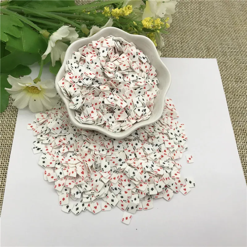 

20g 5mm Playing cards for Resin DIY Supplies Nails Art Polymer Clear Clay accessories DIY Sequins scrapbook shakes Craft