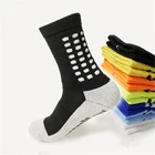 Футбольные носки, противоскользящие футбольные носки, мужские спортивные носки, высокое качество, хлопок, Calcetines того же типа, что и The trucox, 10 цветов