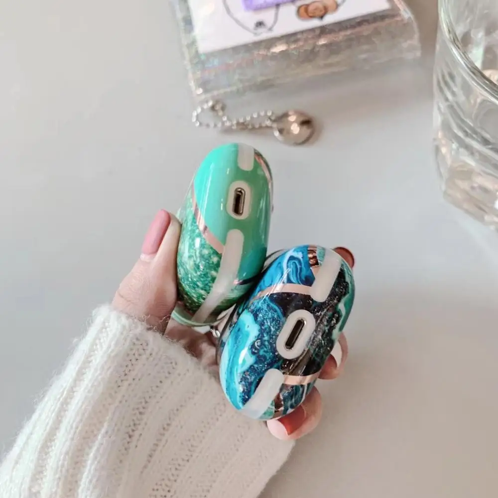 

Luxury Electroplated gold irregular shape For Airpods Pro Case Cute Bluetooth Earphone protective Case For Air pods Pro 2/3 case