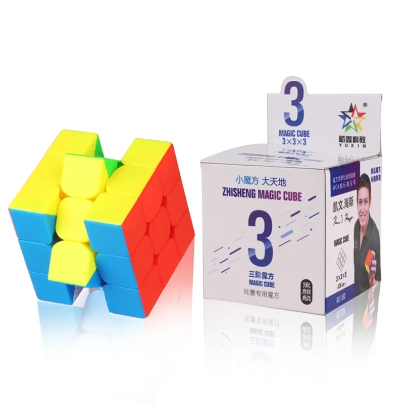

New Yuxin Black Kirin 3x3x3 Cube Stickerless Zhisheng Magic Cube kylin for Beginner Fun Toys for Children
